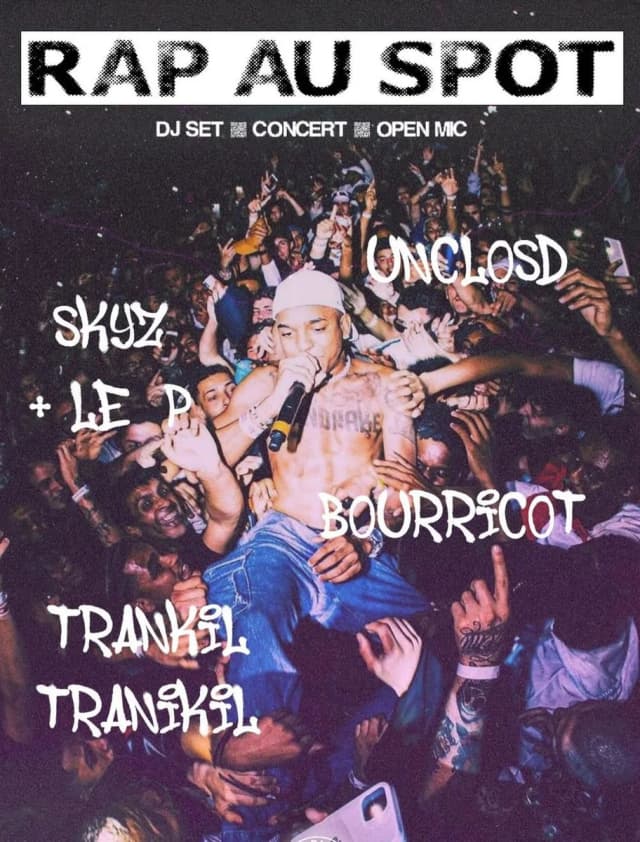 Rap au Spot : DJ set, concert & open mic