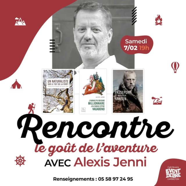 Rencontre « Le goût de l’aventure » avec Alexis Jenni