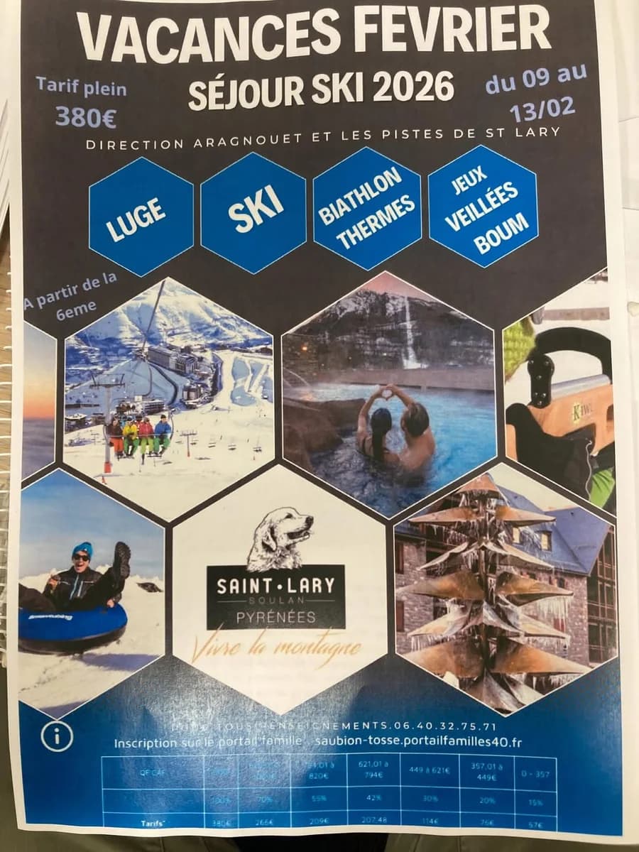 Séjour ski Vacances de février 2026 à Saint-Lary
