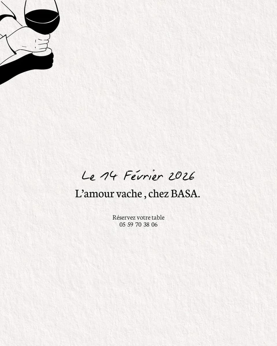 Menu Saint-Valentin « L’amour vache » chez BASA