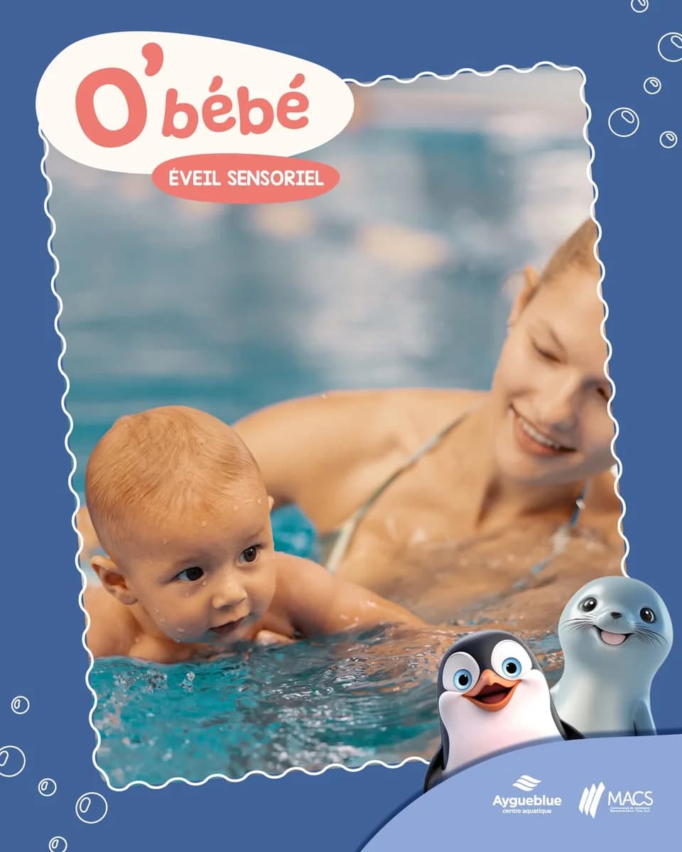 O’bébé : éveil sensoriel & bébé nageur (séance du samedi)