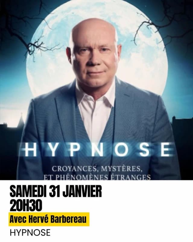 Spectacle d’hypnose « Croyances, mystères et phénomènes étranges » – Hervé Barbereau